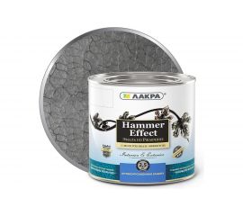 Эмаль с молотковым эффектом Лакра серая, 2.5 кг Лк-00004952 