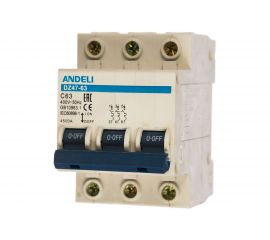 Автоматический выключатель ANDELI DZ47-63/3P 32A 4.5kA х-ка C ADL01-095 
