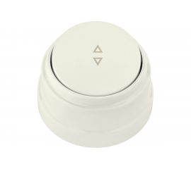 Выключатель Bylectrica 1-клавишный, открытая установка, 10А проходной, серия РЕТРО, А610-2261 бежевый 