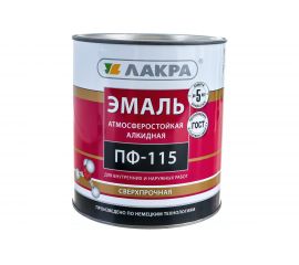 Эмаль Лакра ПФ-115 белая матовая, 3 кг 90000698908 