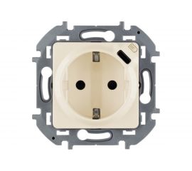 Розетка 2К+З 16А 250В с зарядным устройством USB Legrand 1.5А 5В - INSPIRIA слоновая кость 673771 