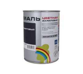 Универсальная цветная эмаль Радуга Colors ВД-АК 220 графитовый, 0,9 л 144927 
