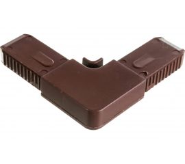 Соединительный уголок Агат ABS, цельнолитой, коричневый 4013.05 