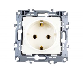 Розетка ЭРА 12-2111-02 2P E Schuko, 16A-250В, IP20, винт, 12, слоновая кость Б0029237 