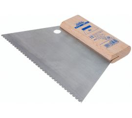 Зубчатый шпатель MAKO для клея трапециевидный стальной, идеален для нанесения клея, тип B1 812615SB 