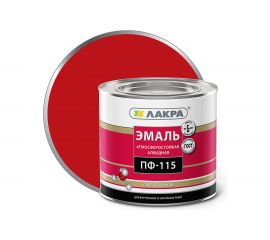 Эмаль Лакра ПФ-115 красная, 2 кг 90000665772 
