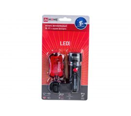 Велосипедный фонарь IN HOME BL 01 5LED с задним фонарем 4AAA 3 режима с кронштейном ЧЕРНЫЙ 4690612035192 