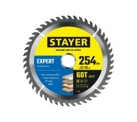 Диск пильный по дереву STAYER Expert 254x32/30 мм, 60Т 3682-254-32-60_z01 