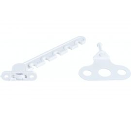 Оконный ограничитель для ПВХ Левша белый, 5-позицион., 10 шт. У1-56610.Б 