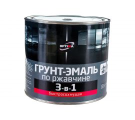 Быстросохнущая грунт-эмаль OPTIMA 3 в 1 1,7кг коричн. 11598018 