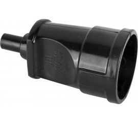 Разборная розетка Volsten Sb1-M12 16А черная без заземления 1 гнездо модель РА16-001 14446 