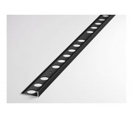 Профиль окантовочный L-образный алюминиевый ЛУКА 6 мм, 2,7 м, 5 шт, Черный УТ000031066 