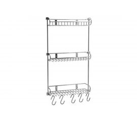 Металлическая тройная, прямая полка WasserKRAFT K-1433 