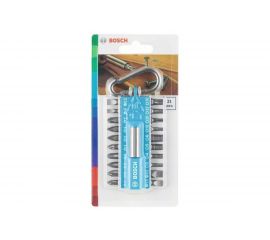 Набор 20 бит + держатель с карабином светло-синий Bosch 2607002822 