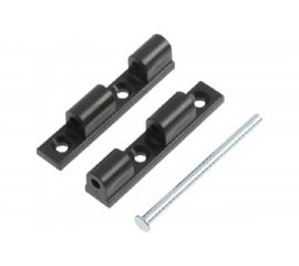 Шарнир ПВХ с металлическим стержнем для москитной сетки Агат коричневая петля 4223.05 