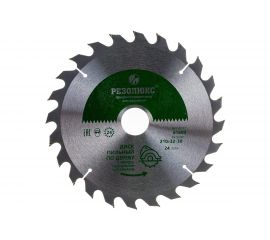 Пила дисковая по дереву с твердосплавными пластинами (210x30-32 мм; 24Т) РЕЗОЛЮКС 61600 