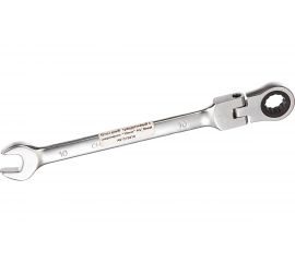 Комбинированный ключ трещоточный с шарниром 10мм AV Steel AV-315210 