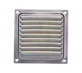Решётка металлическая с сеткой, неокрашенная 100 x 100 мм Эвент ВРС 
