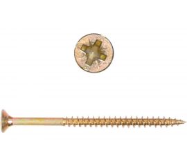 Саморез по дереву КРЕП-КОМП желтый цинк POZY 6х90 100шт жд690ф 