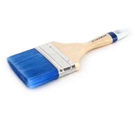 Плоская кисть для водных красок и лаков ZOLDER 100 х 16 мм, искусственная щетина, деревянная ручка aq10016 