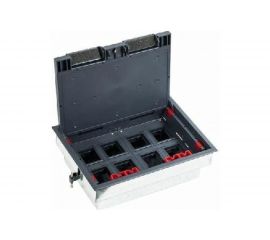 Люк в пол Экопласт LUK/8 на 8 постов, с коробкой и суппортом 70080+70180, сталь 70083 