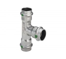 Тройник Viega Sanpress Inox с SC-Contur, нержав.сталь, 18 мм 435868 