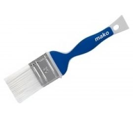 Флейцевая кисть MAKO белая щетина, оправа из нержавеющей стали 355435 