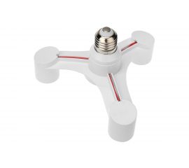 Цокольный разветвитель REXANT Е27 на 3хЕ27 белый 11-8861 