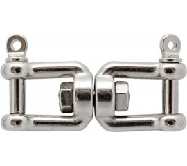 Вертлюг, "скоба-скоба" ЕВРОПАРТНЕР D6 мм, нержав. сталь, 1 шт G1 6406 