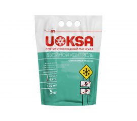 Противогололедный материал UOKSA с мраморной крошкой - 25 C, 5 кг, пакет 2205 