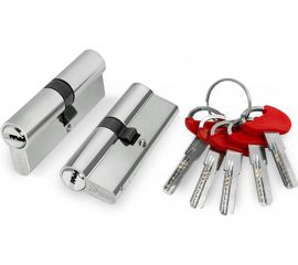 Цилиндровый механизм Fuaro D-PRO500/80 mm /30+10+40/ CP хром 5 кл. 37725 