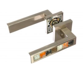 Дверная ручка ORO&ORO никель матовый КВ 931-13 SN 