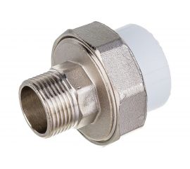 Комбинированная муфта VALFEX PP-R белая, разъем 32х3/4 дюйма НР 10156220 127-0226 