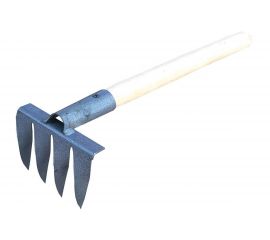 Грабли с витыми зубьями РОССИЯ 4 зуба, 400х120 мм 77038-4 