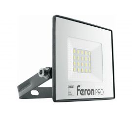Светодиодный многоматричный прожектор FERON LL-1000, 20W, 6400К, 1600Lm, IP65, 20хOSRAM чёрный 41538 