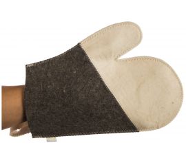 Рукавица для сауны Банные штучки Комби, войлок 100% 41070 