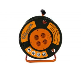 Силовой удлинитель на катушке GLANZEN EB-50-001 