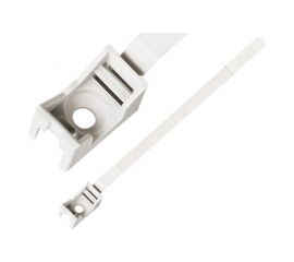 Ремешок-опора для труб и кабеля ЕВРОПАРТНЕР PRNT 32-60 белый, с шурупом и дюбелем, 25 шт. 2000 F 