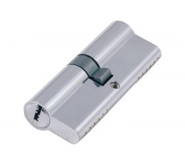 Цилиндр замка DORF ключ/ключ, компьютерный, 5 ключей, никель, 30х30 мм 00-00005740 