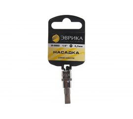 Насадка с держателем (1/4 DR; шлиц 6.5 мм) ЭВРИКА ER-93003H 