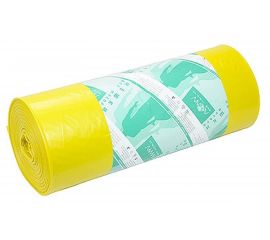 Мешок мусорный желтый (25 шт/рул; 180 л; 900x1100 мм; 70 мкм; ПВД) ALMIN AL-811715n 