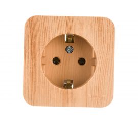 Розетка Schneider Electric BLANCA с заземлением, без шторок, ясень BLNRA010105 