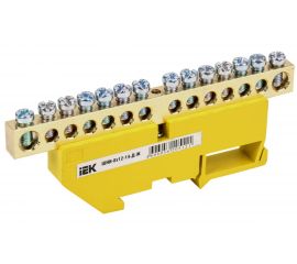 Шина на DIN-изоляторе IEK ШНИ-8x12-14-Д-Ж, ИЭК YNN10-812-14D-K05 