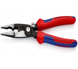 Электромонтажные клещи KNIPEX 6-в-1, зачистка: 0.75 - 1.5 + 2.5 мм, L-200 мм KN-1392200SB 