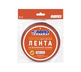 Двухсторонняя клей��ая лента ABRO MASTERS белая, 40 мм x 5 м OE-40-RW 