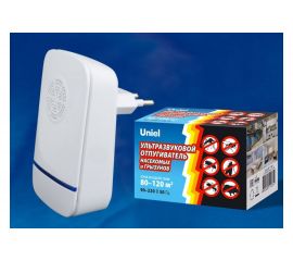 Ультразвуковой отпугиватель насекомых и грызунов Uniel 220В UDR-E12 IVORY UL-00004563 