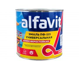 Универсальная алкидная эмаль Krafor ПФ-115 белая 2.7 кг 