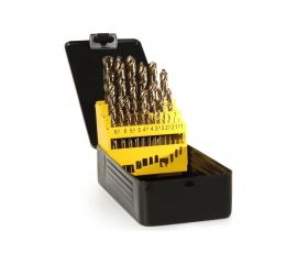 Набор сверл по металлу HSS-Co из 25 штук металлическая упаковка ГРАНИТ 165203 