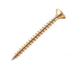 Потайной универсальный шуруп Метизный двор 5,0x50, желтый, 10 шт. 4607173900944 