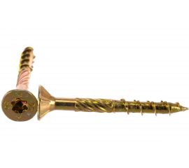 Шуруп Rusconnect CS 06050 с/нарез. д/дерева, потай, 6х50, 200 шт. Желтый цинк 310605 